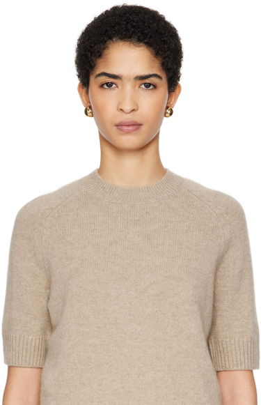 Náušnice Anine Bing Dome Earrings Metalická | A-15-10408-GLD1, 2
