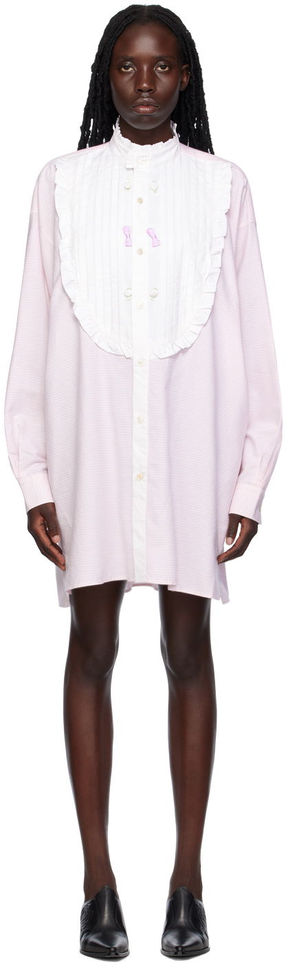 Šaty Acne Studios Ruffle Mini Dress Ružová | BB0502-, 0