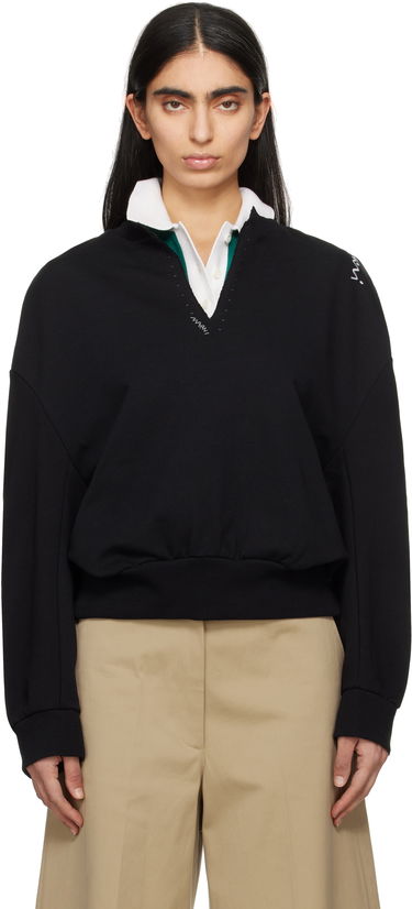 Sveter Marni Marni Brushed Cotton Rugby Sweatshirt Čierna | FLJE0218S1 UTC469, 0