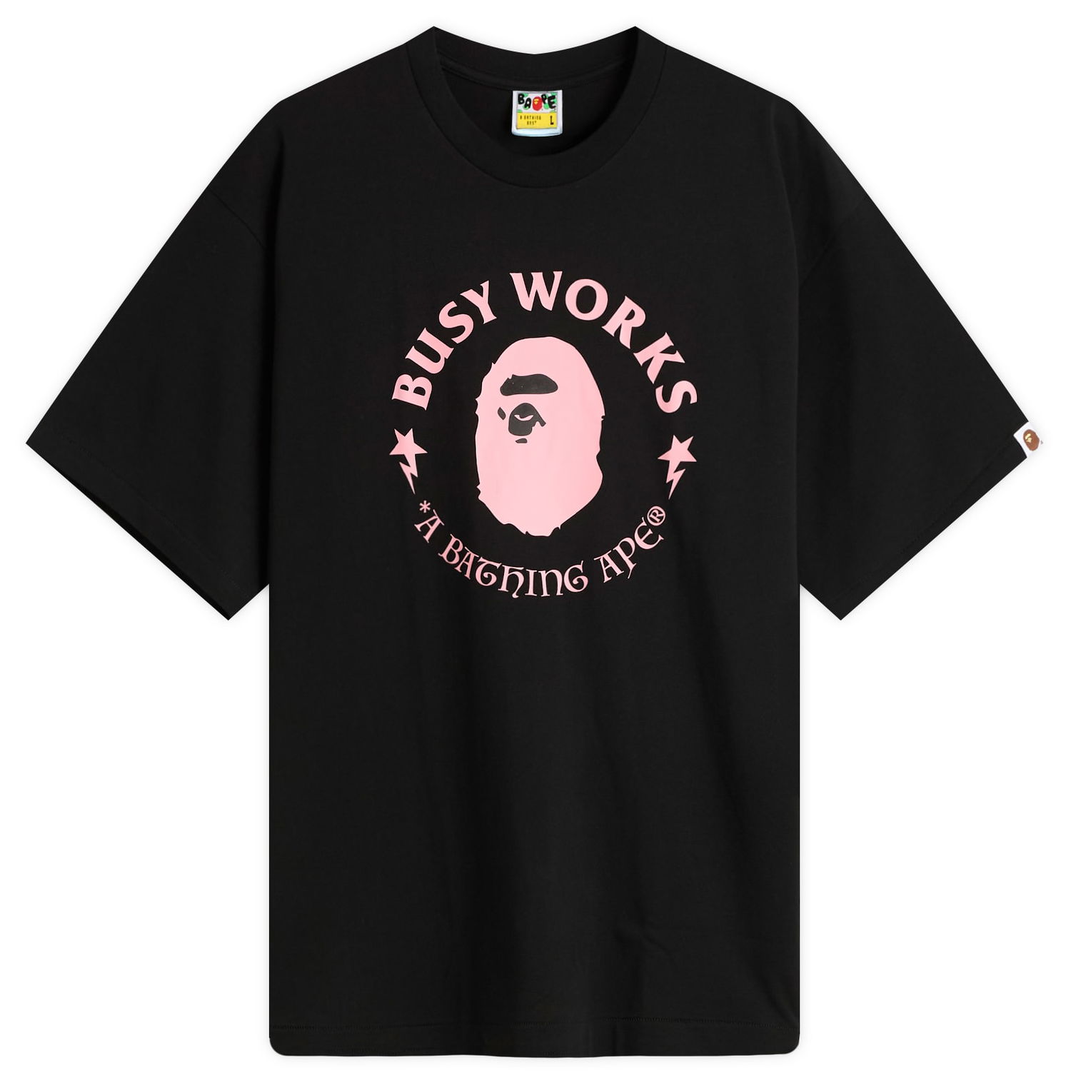 Tričko BAPE Busy Works T-Shirt Čierna | 001TEL801331M-BLK, 0