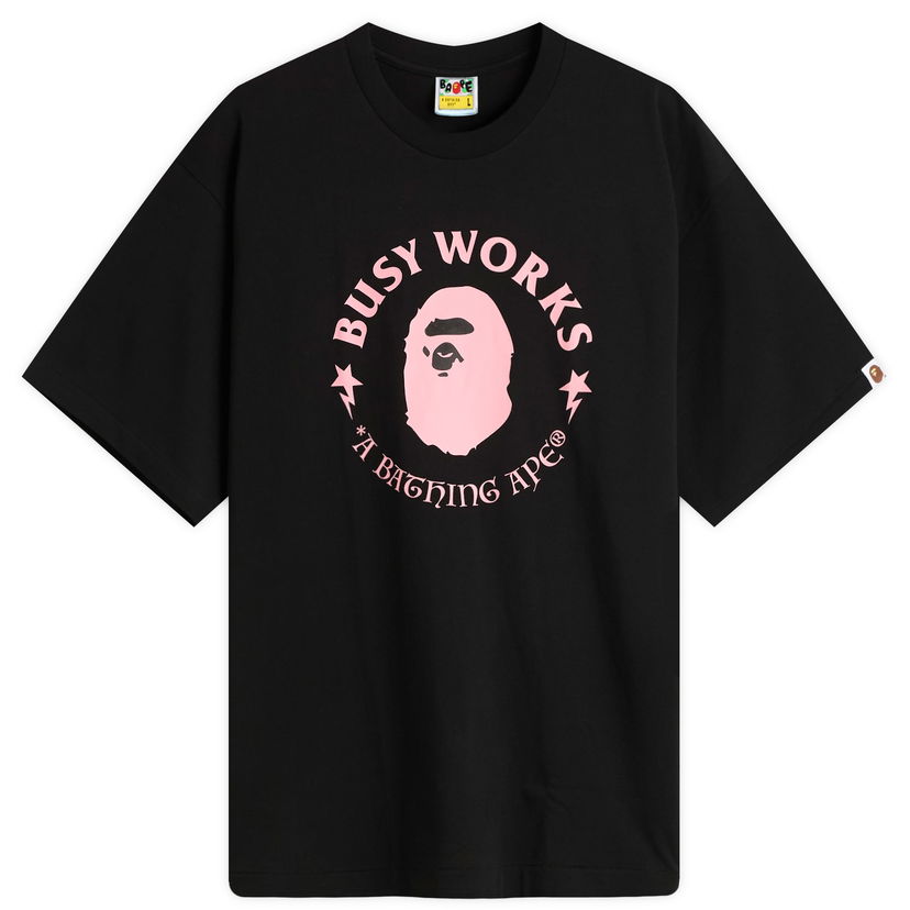 Tričko BAPE Busy Works T-Shirt Čierna | 001TEL801331M-BLK