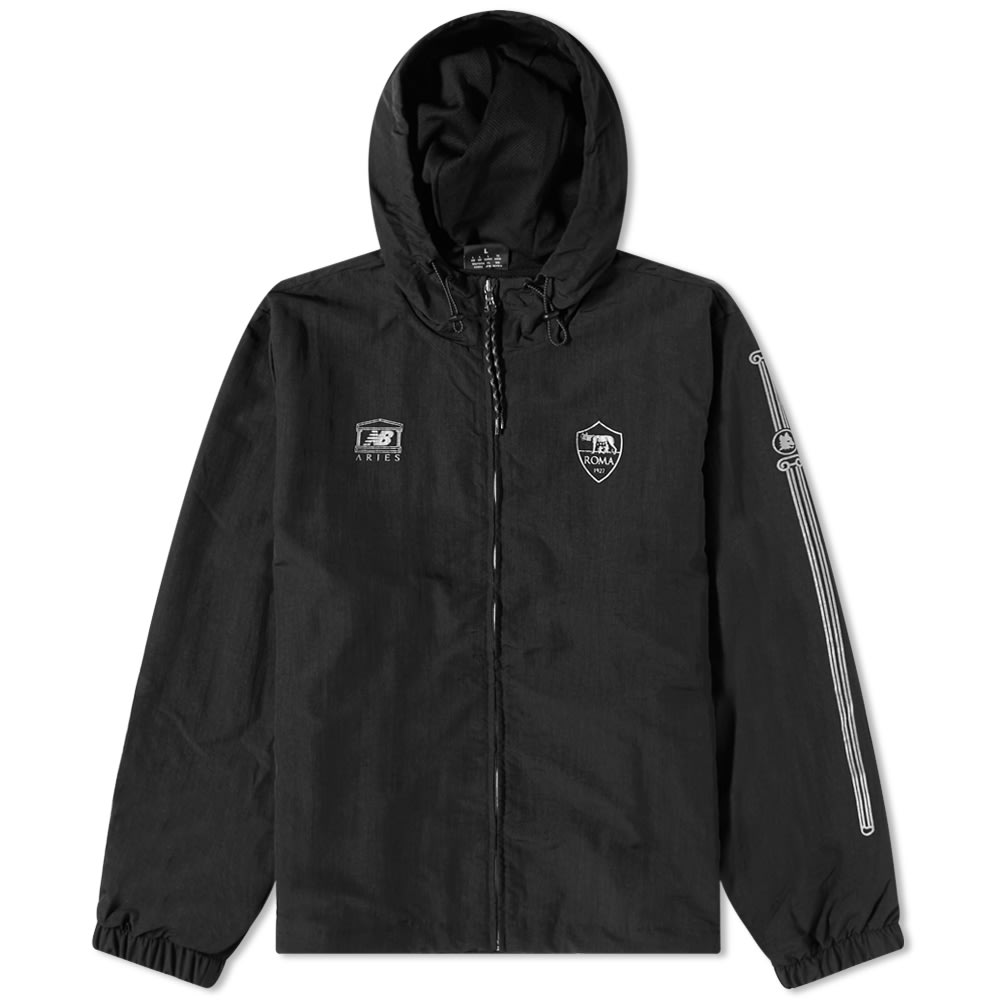 Vetrovka New Balance Aries x AS Roma Pre-Game Jacket Čierna | MT239938-HME, 0