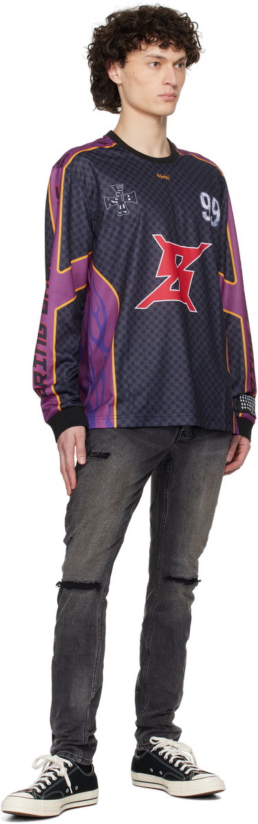 Tričko Ksubi Ksubi Stinger Long Sleeve Moto Jersey Čierna | MSP25FT001, 3