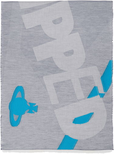 Šál Vivienne Westwood Vivienne Westwood 'Ripped And Ready' Woven Scarf Šedá | 81030137-W014O-, 0