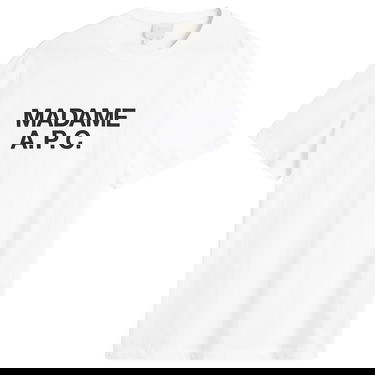 Tričko A.P.C. Madame A.P.C. T-Shirt Biela | COGYK-M26462-AAB, 0