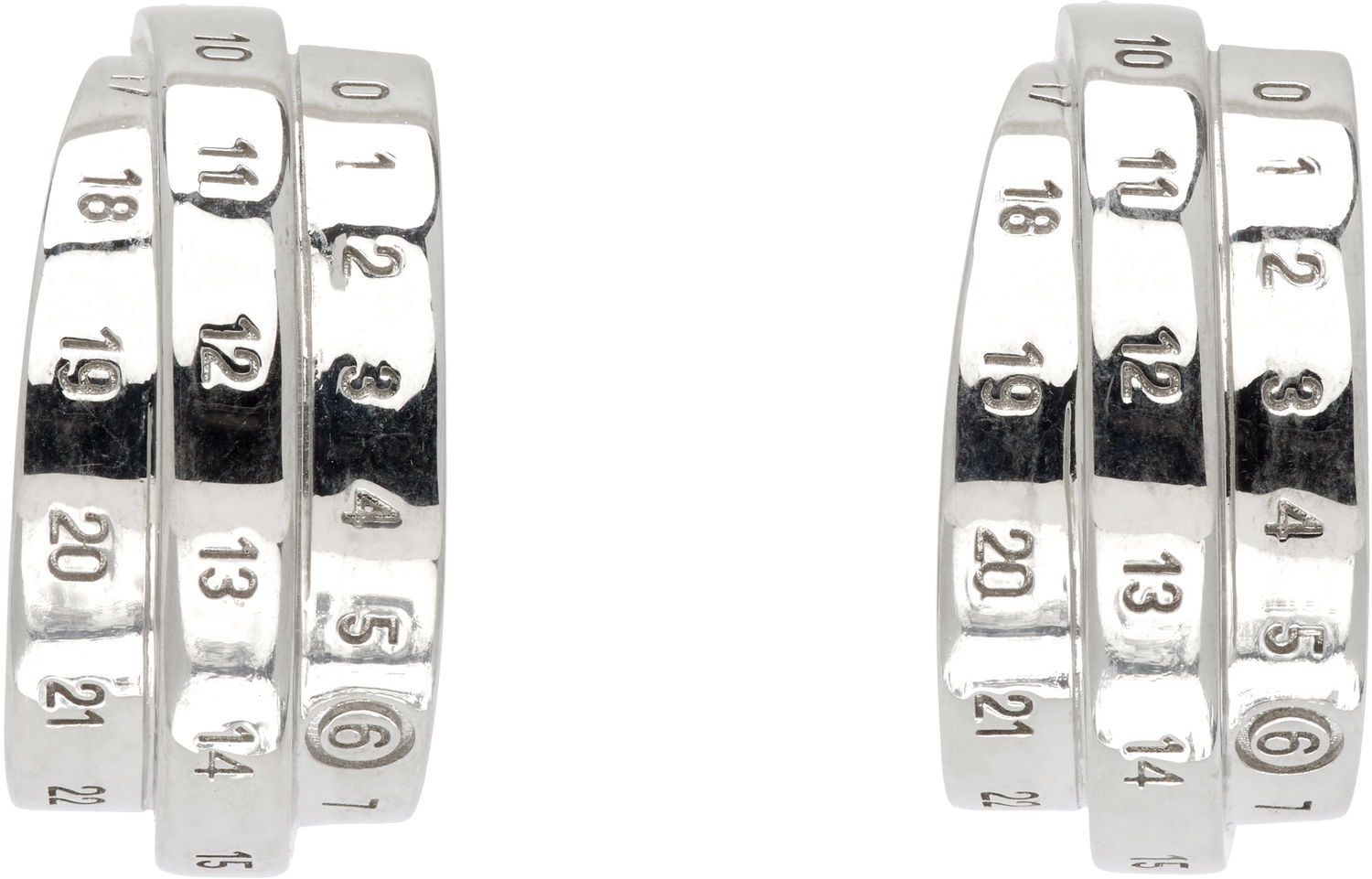 Náušnice Maison Margiela MM6 Maison Margiela Numeric Cuff Earrings Metalická | SM6VG0097 P6627, 0