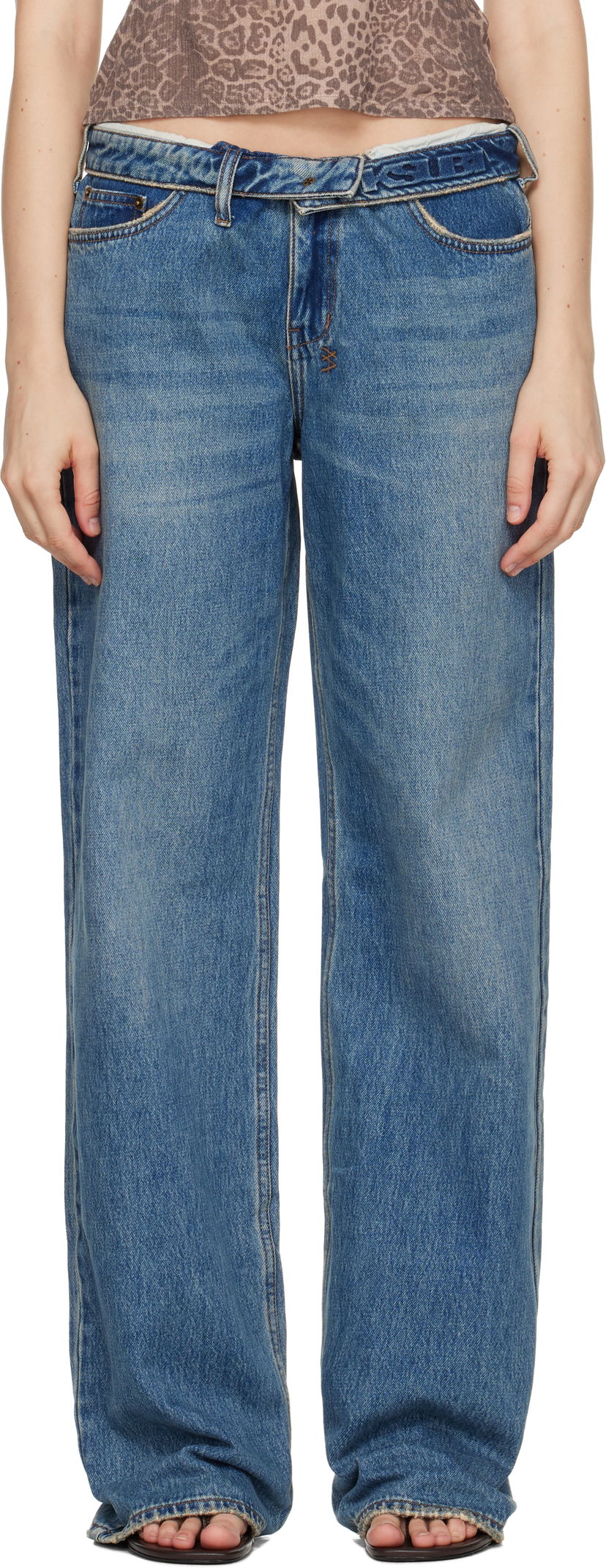 Džínsy Ksubi Low Rider Flip Jeans Modrá | WPF25DJ014