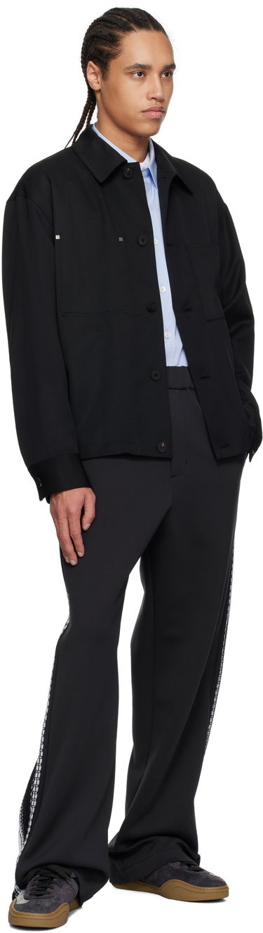 Nohavice WOOYOUNGMI Wooyoungmi Knit Detail Track Pants Čierna | W251PT17, 3