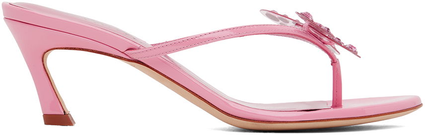 Doplnky Blumarine Blumarine Butterfly Heeled Sandals Ružová | 6A4527PX50900497, 0