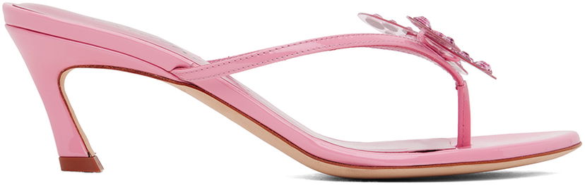 Doplnky Blumarine Blumarine Butterfly Heeled Sandals Ružová | 6A4527PX50900497