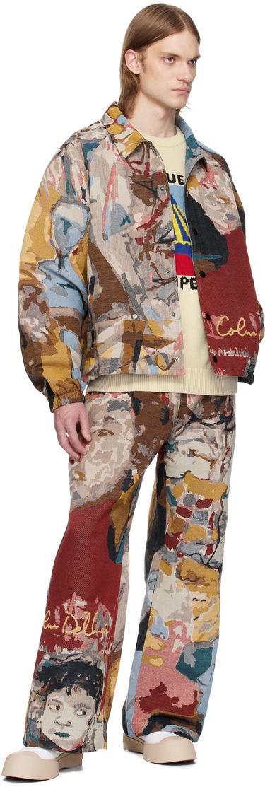 Nohavice KidSuper KidSuper Jacquard Paintings Double Pleated Trousers Rôznofarebný | SS25-PT-06, 3