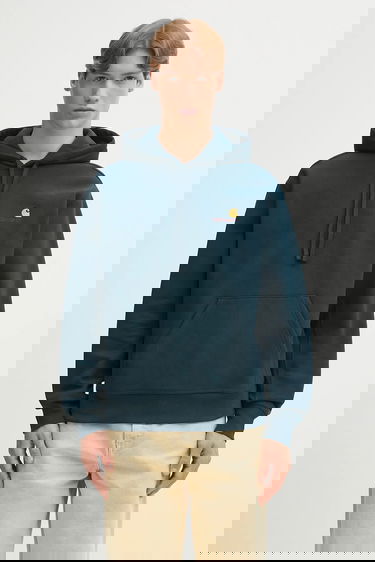 Mikina Carhartt WIP Hooded American Script Hoodie Modrá | I028279.0AUXX, 0