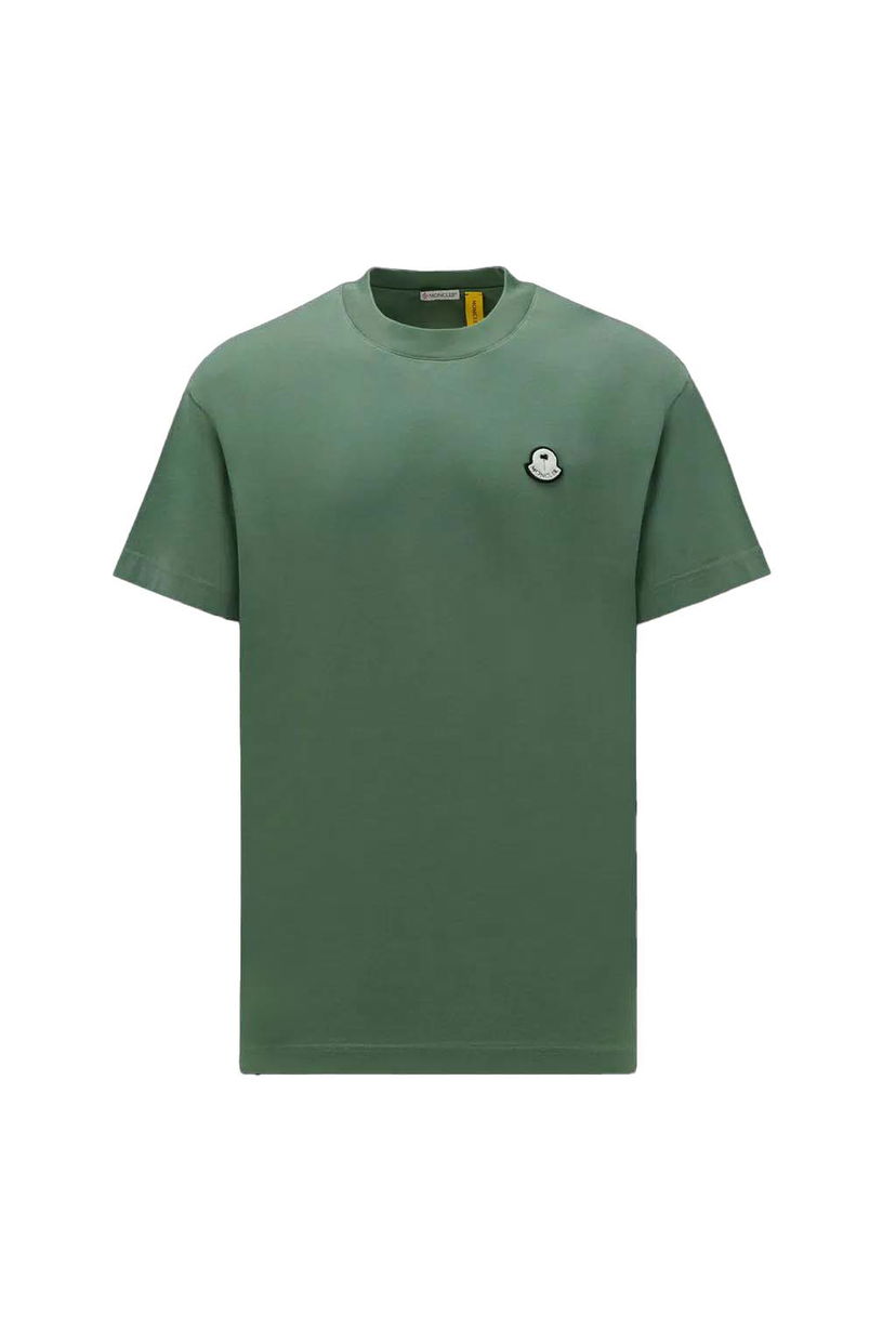 Tričko Moncler Palm Angels x Logo Patch T-Shirt Zelené | I209L8C00003M3568855 & PMAA099T24JER0015500