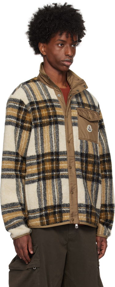 Bunda Moncler Moncler Plaid Fleece Jacket Rôznofarebný | J20918G0005589AQU, 1