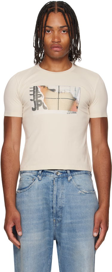 Tričko Jean Paul Gaultier Jean Paul Gaultier Printed T-Shirt Béžová | 25/03-W-TO294-J002-691501, 0