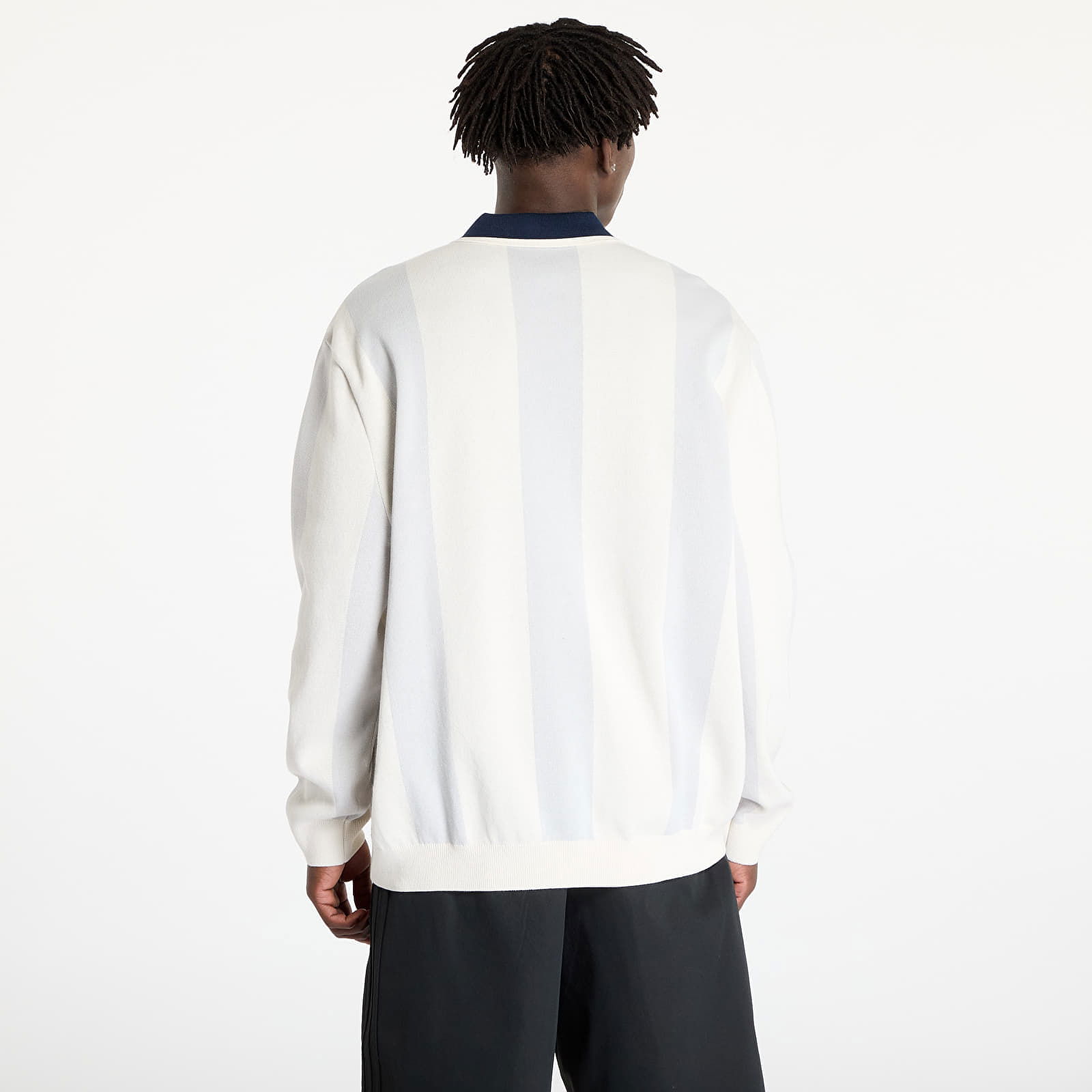 Rolling Links Long Sleeve Polo Shirt Chalk White