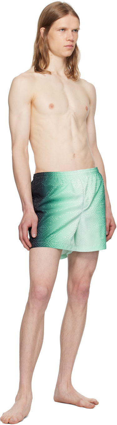 Plavky Casablanca Casablanca Gradient Monogram Jacquard Swim Shorts Zelené | MPF25-TR-224-01, 3