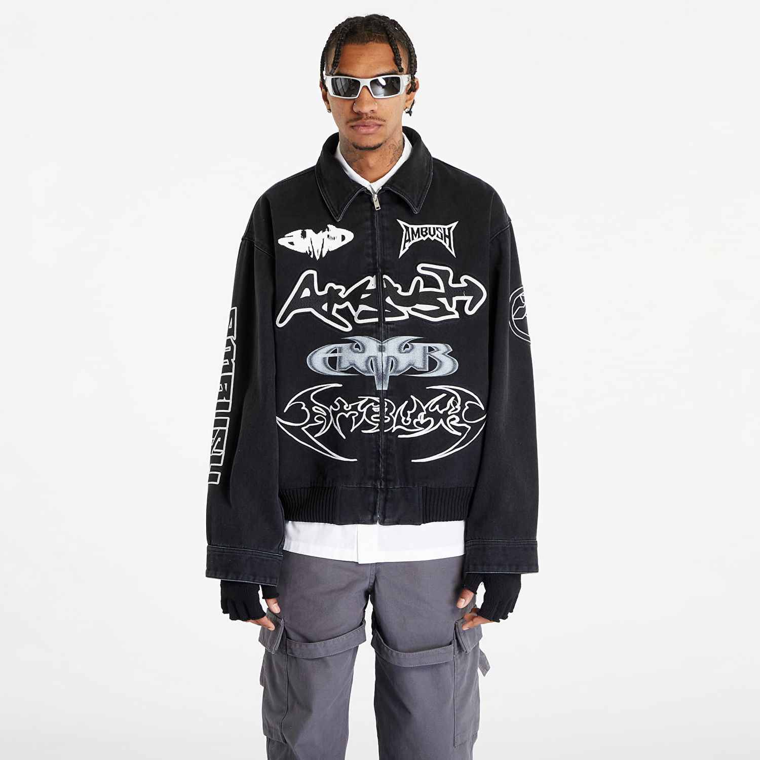 Bunda Ambush Patch Denim Bomber Jacket Čierna | BMYQ001F23DEN0011200, 0