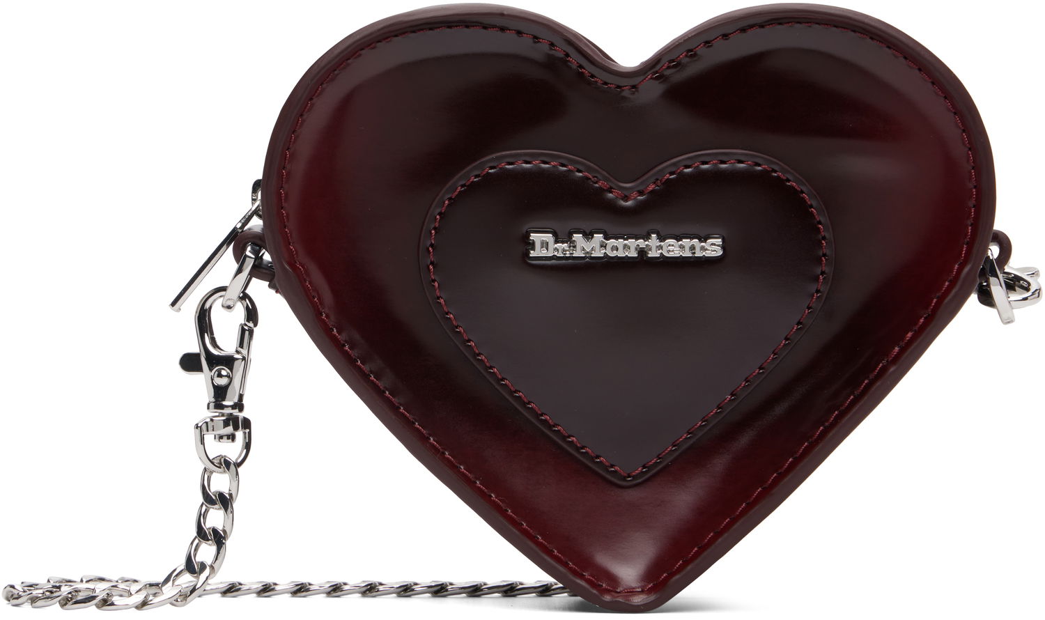 Taška cez rameno Dr. Martens Dr. Martens Mini Heart Crossbody Bag Vínová | AD092601, 0