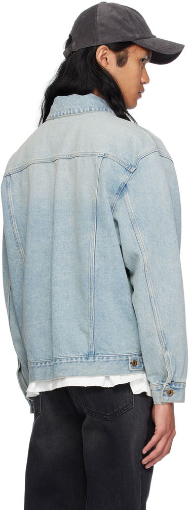 Bunda We11done Washed Denim Jacket Modrá | WD-DJ2-24-345-M-SK, 2