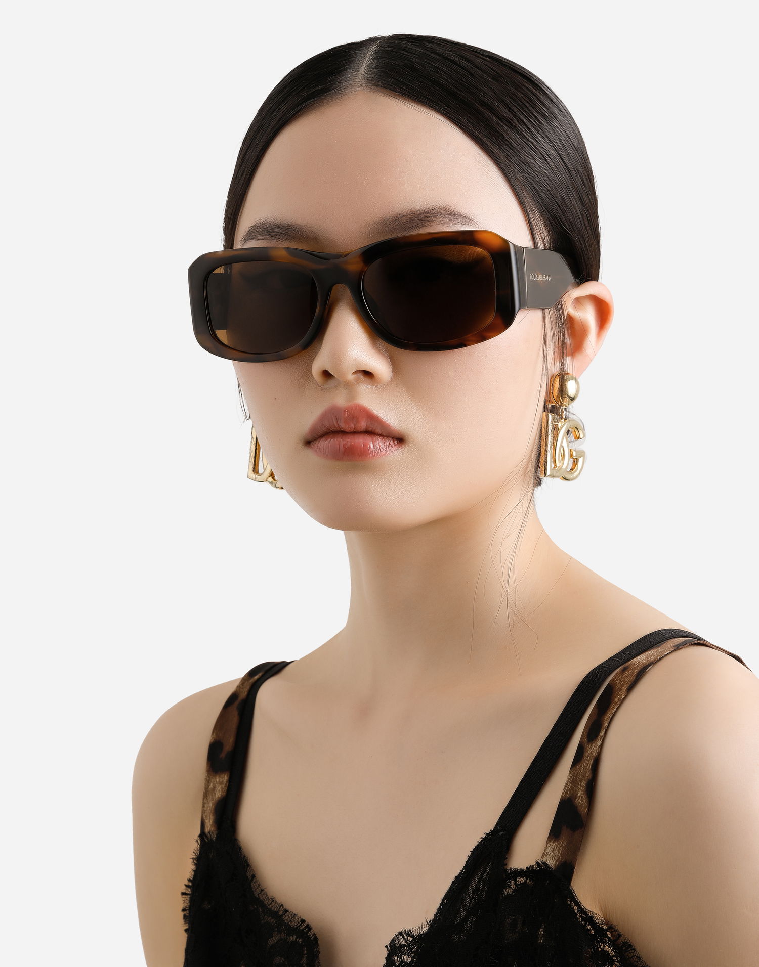 Slnečné okuliare Dolce & Gabbana Dolce & Gabbana Lusso Sartoriale Rectangle Sunglasses Hnedá | VG4503VP3739V000, 1