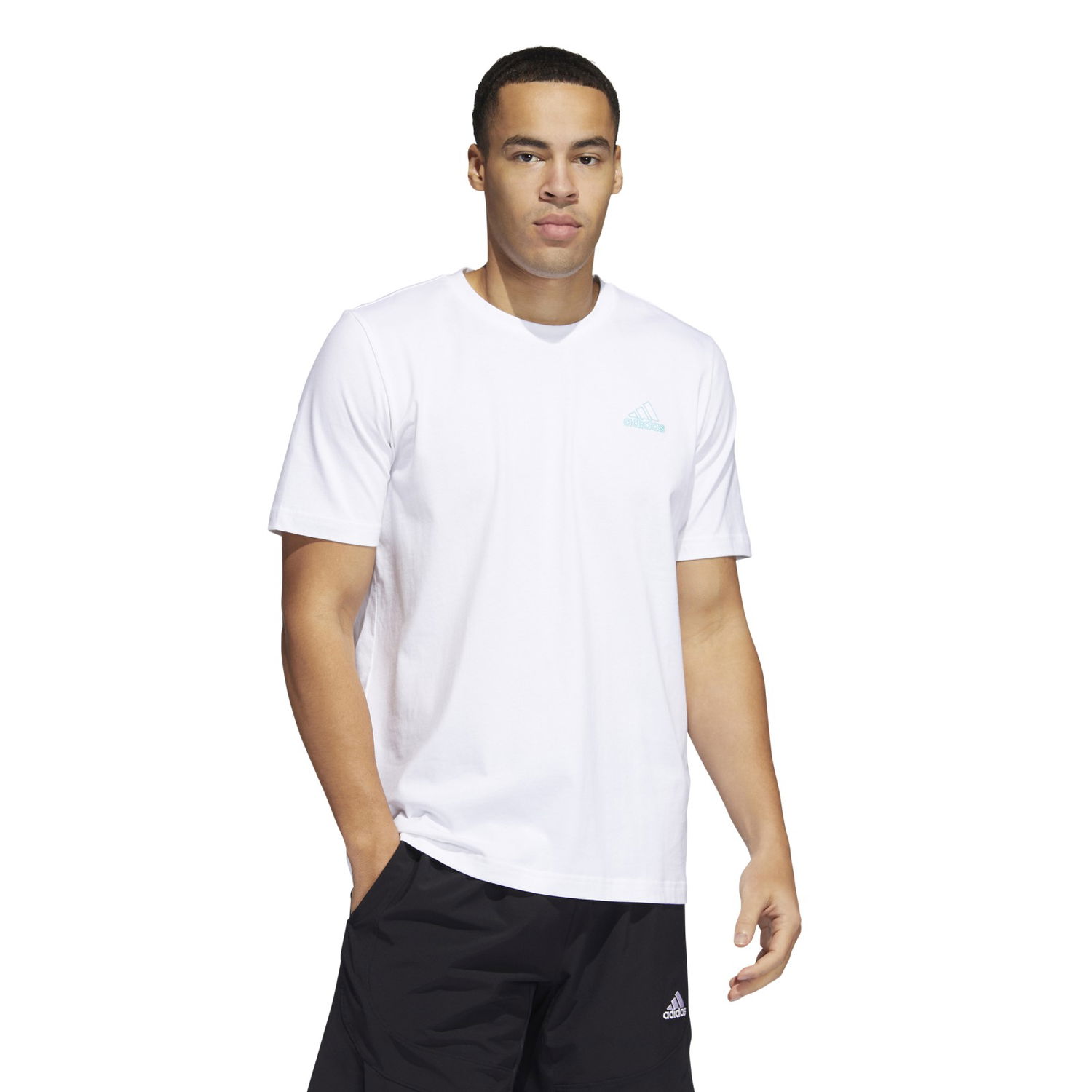 Tričko adidas Performance Sports Tee L Biela | HC6887, 0