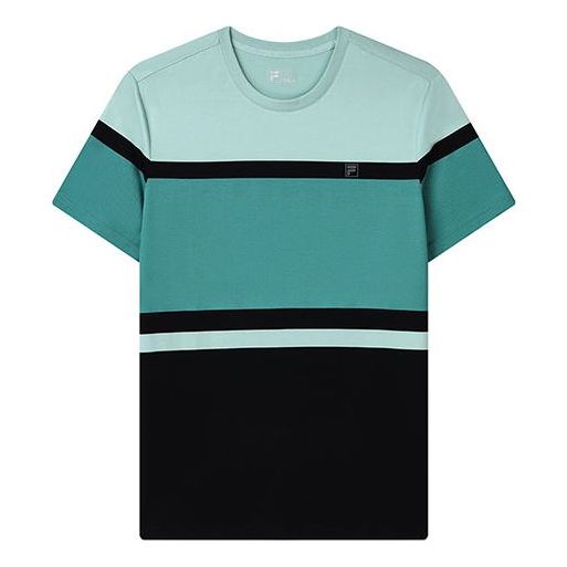 Tričko FILA Colorblock Sports T-Shirt Zelené | F11M132153F-TQ, 0