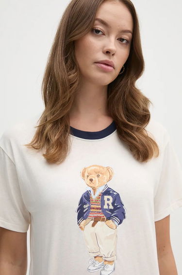 Tričko Polo by Ralph Lauren T-Shirt With Print Biela | 211941205, 0