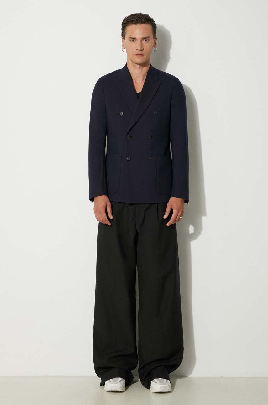 Bunda Paul Smith Paul Smith Double-Breasted Wool Blazer Navy | M1R.2320.N01746, 1