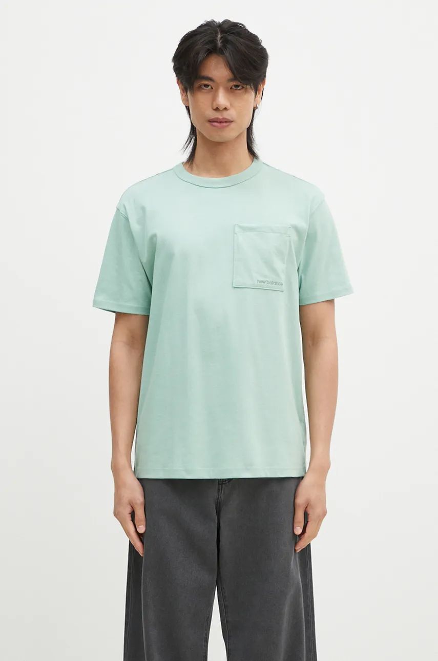 Tričko New Balance T-Shirt Green Zelené | MT23567SAE, 0