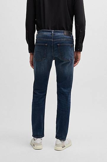 Džínsy BOSS Maine Regular-Fit Stretch Denim Jeans Modrá | 50532533, 1