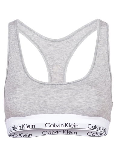 Podprsenka CALVIN KLEIN MODERN COTTON UNLINED BRALETTE Šedá | 0000F3785E-020-NOOS