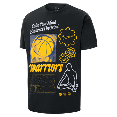 Tričko Nike NBA Max90 Golden State Warriors Courtside T-Shirt Čierna | HQ0630-010, 1