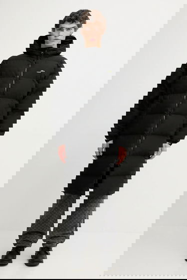 Prešívaná bunda Lacoste Long Hooded Winter Puffer Coat Čierna | BH9221, 0