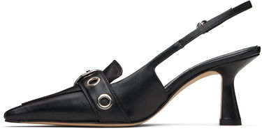 Šperky Aeyde Aeyde Tara Eyelet Slingback Kitten Heels Čierna | A11-PU-VDHS75ST179-SS25-800-007, 2