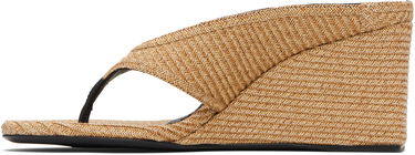 Tenisky a topánky Alaïa ALAÏA Cube Thong Mule Wedge Sandals Béžová | AA3M105TK054, 2