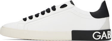 Tenisky a topánky Dolce & Gabbana White Portofino Vintage Sneakers Biela | CS2203AM779, 2