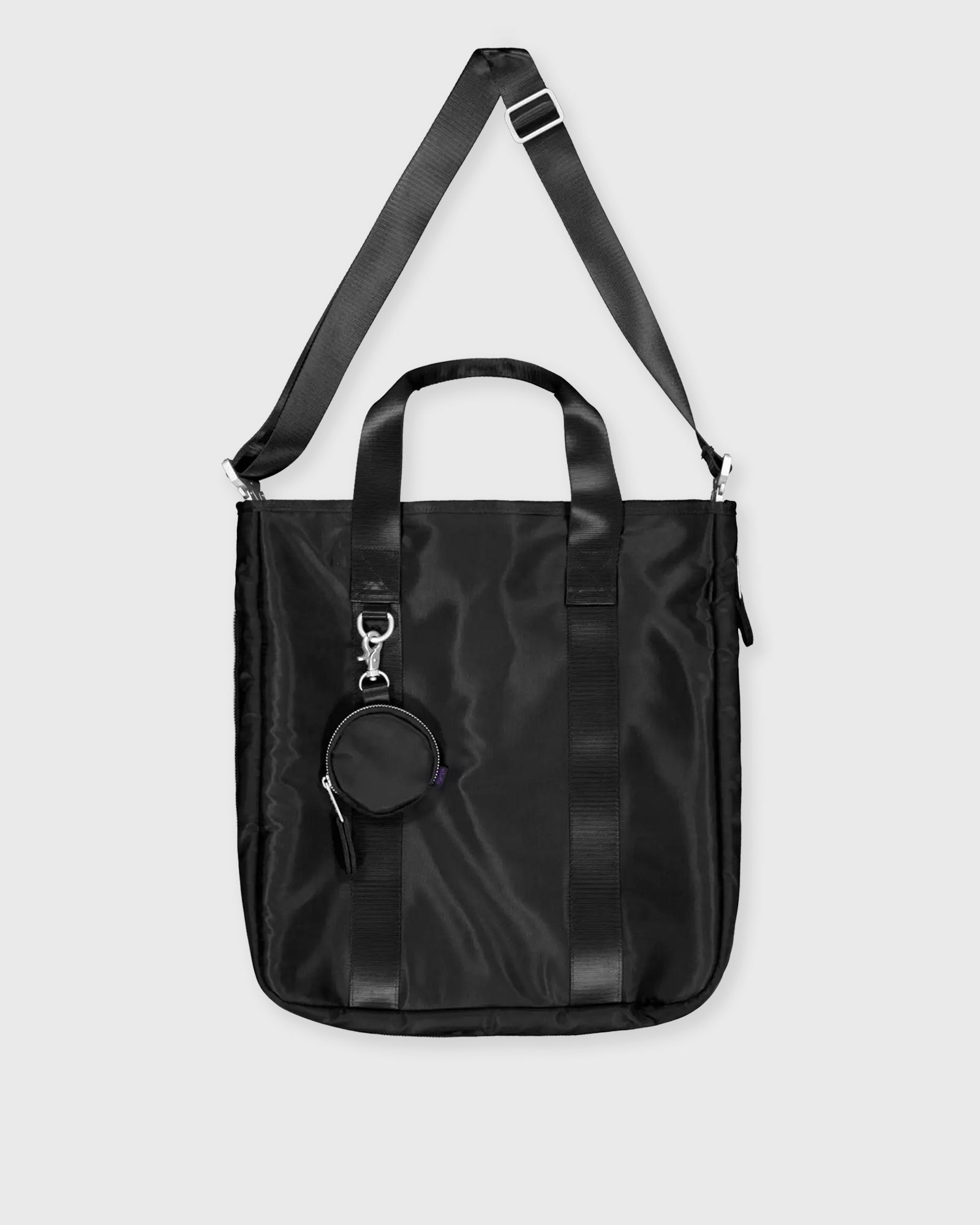 Black Tote Bag With Pouch