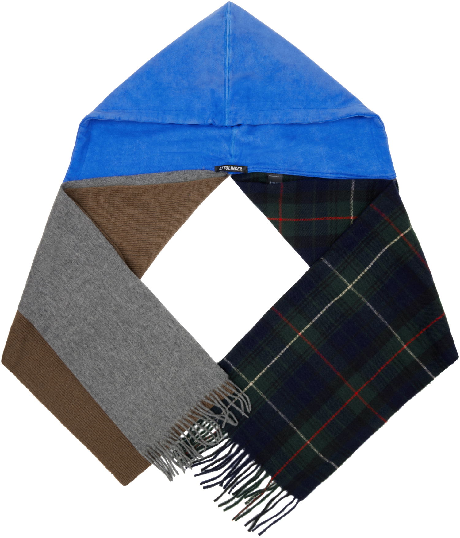Šál Ottolinger Ottolinger Deconstructed Hoodie Scarf Modrá | 129-902828-02, 0