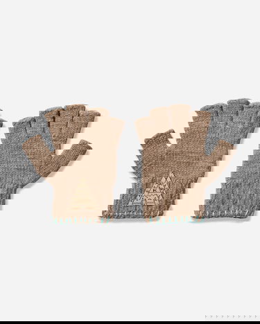 Rukavice KAPITAL Wool Folktale Fingerless Gloves with Embroidered Eye Rôznofarebný | K2411XG554 GRAYBEIGE, 3