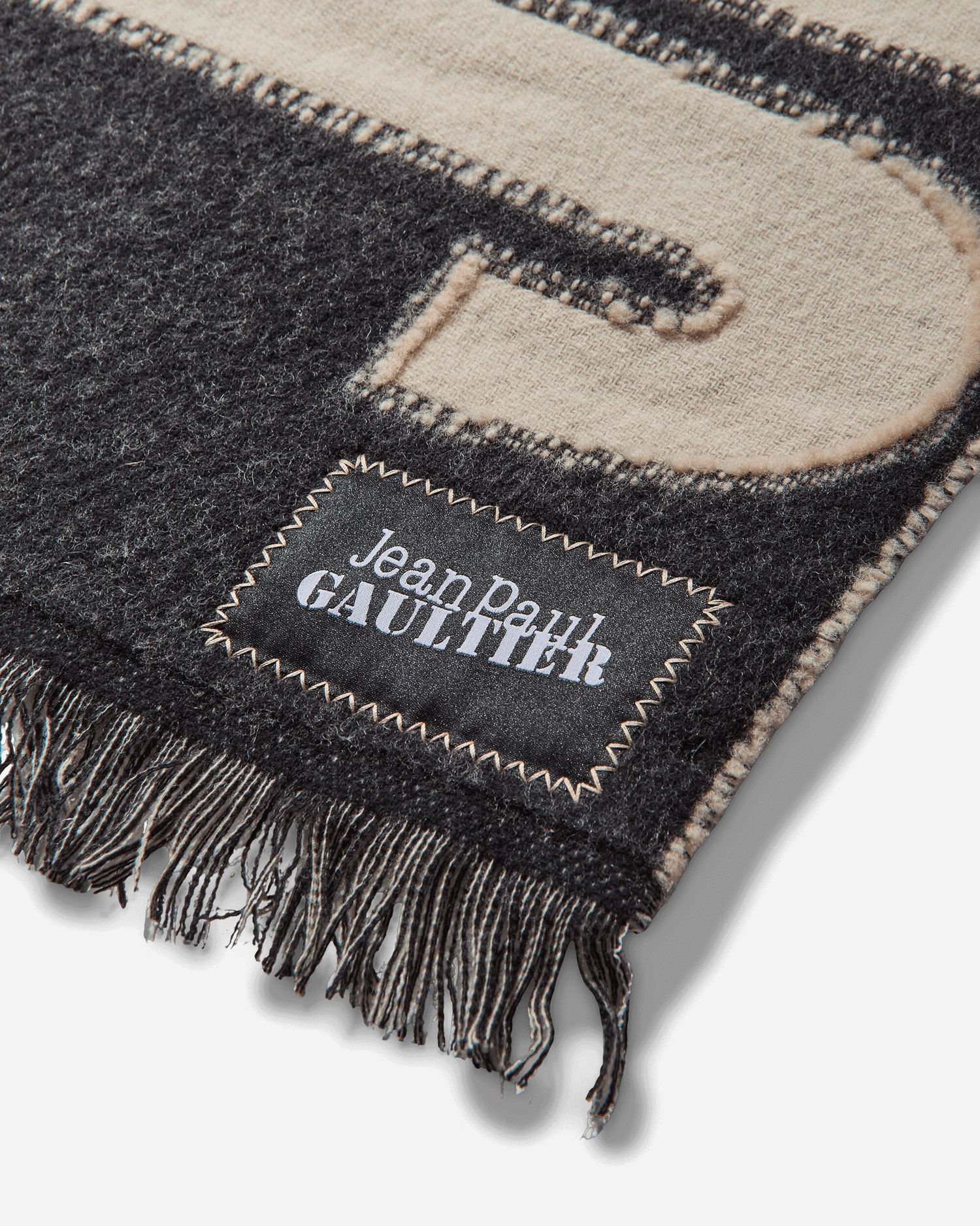 Šál Jean Paul Gaultier Jean Paul Gaultier Oversized Logo Scarf Čierna | 2503UAC016W026 0300, 0