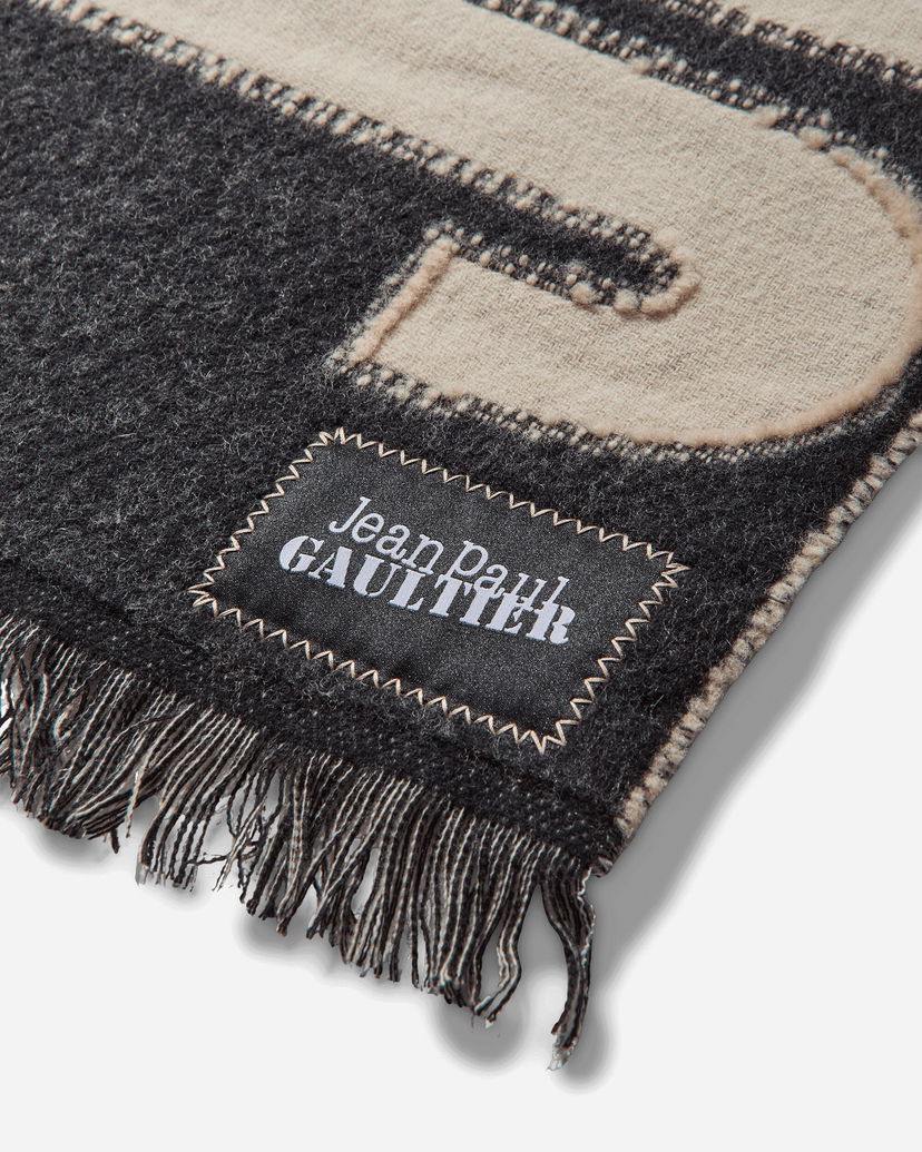 Šál Jean Paul Gaultier Jean Paul Gaultier Oversized Logo Scarf Čierna | 2503UAC016W026 0300