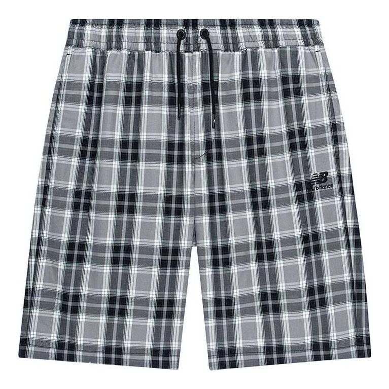 Šortky New Balance Men's Casual Checkboard Shorts Šedá | NVA66013-MIX, 0