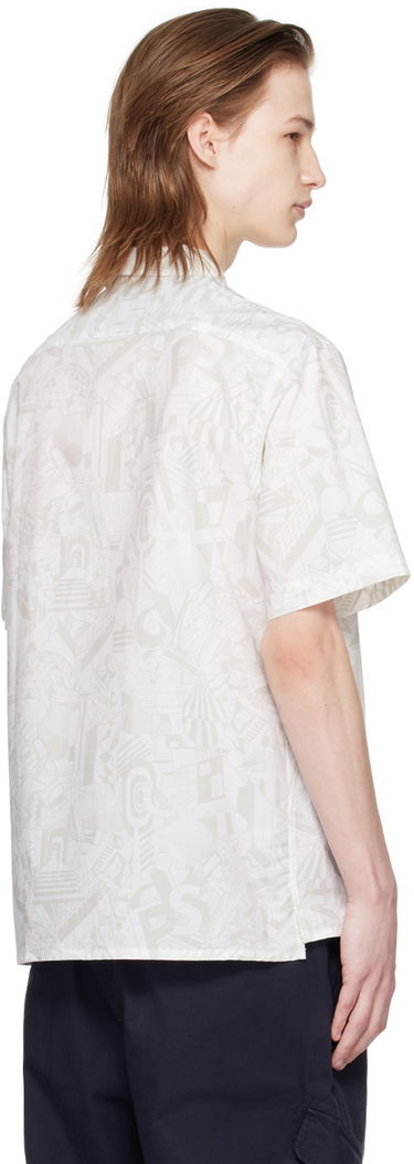 Košeľa Paul Smith PS Paul Smith Pattern Shirt Biela | M2R-695U-M21966-02, 2