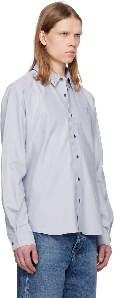 Košeľa AMI Paris Blue Classic Fit Shirt Šedá | USH060.CO0031, 1