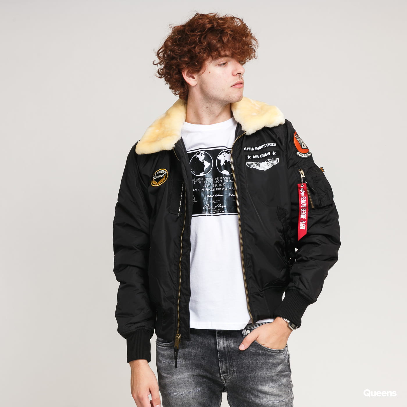 Bomber bunda Alpha Industries Injector III Air Force Čierna | 198113 03, 0