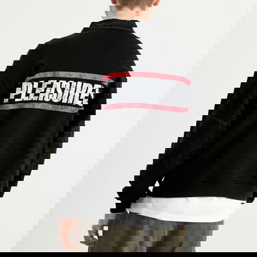 Mikina Pleasures Gentle Polo Sweatshirt Čierna | P25F028-BLK, 3