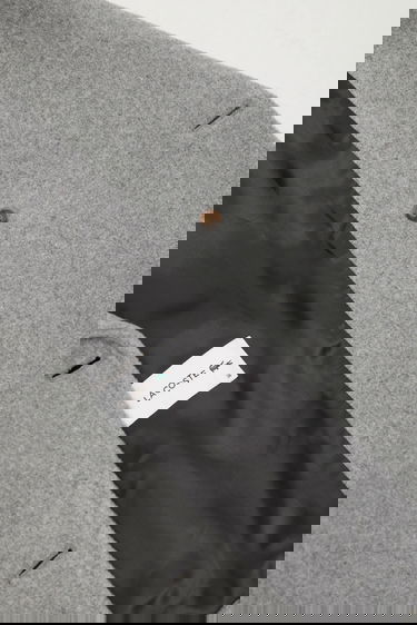 Kabáty Lacoste Wool Blend Cropped Peacoat Šedá | BF5309, 4