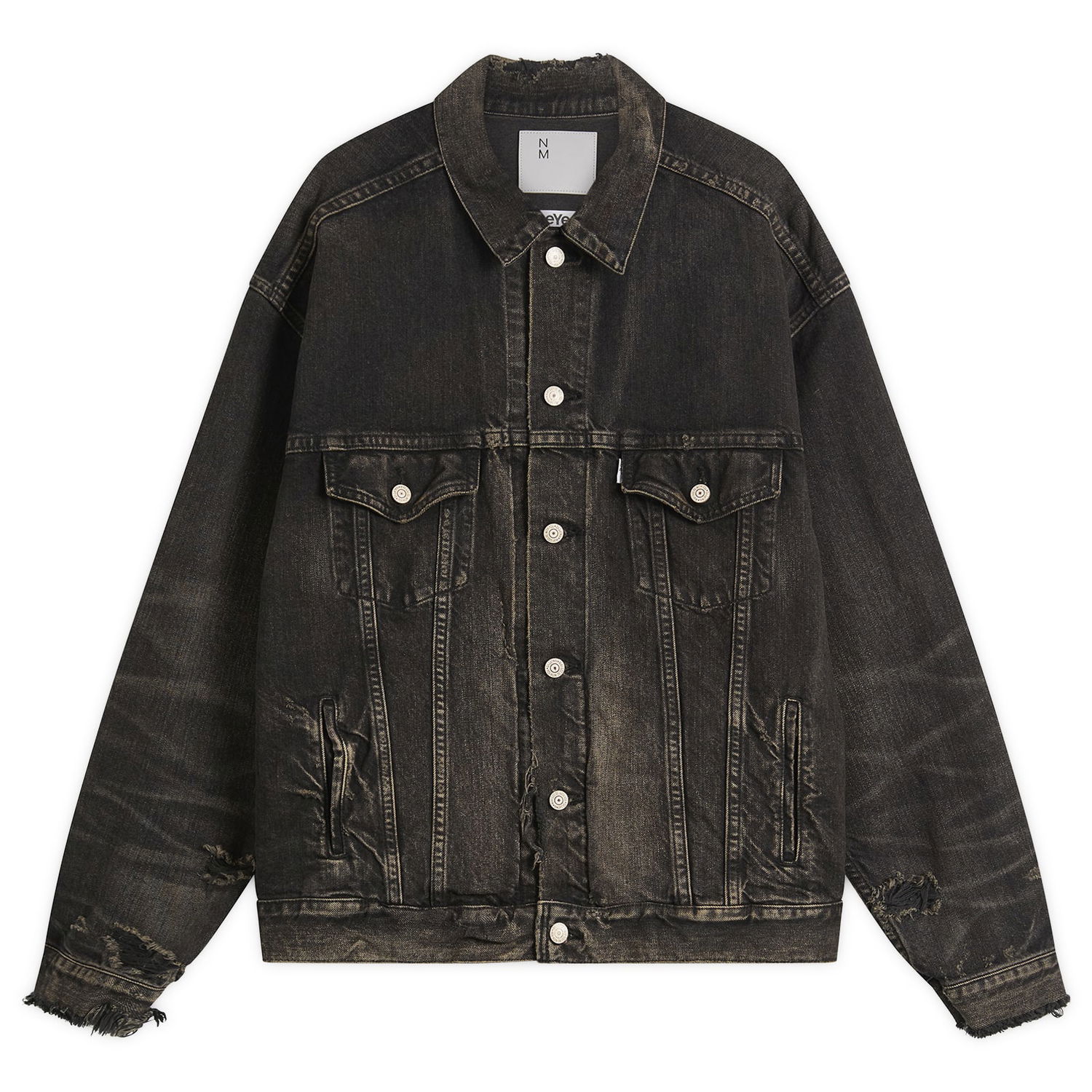Bunda Junya Watanabe Junya Watanabe Garment Dyed Denim Jacket Čierna | WP-J919-100-1, 0
