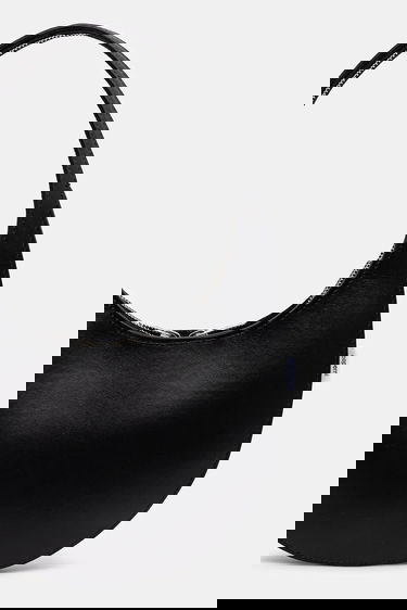 Kabelka Coperni Soft Swipe Crescent Bag Čierna | COPBA108F6066, 2